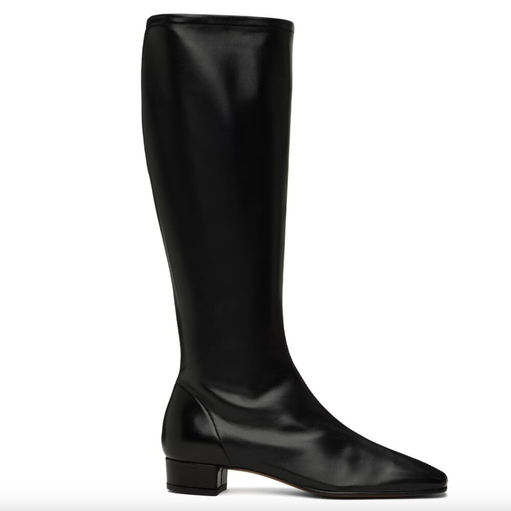 BY FAR Black Edie Tall Boots